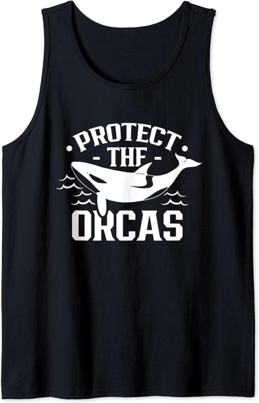 Protect The Orcas Whale Orca Sea Tank Top