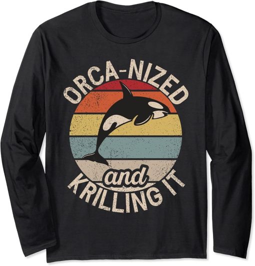 Whales Watch Dolphin Pottwhal Funny Saying Orca Whale Long Sleeve T-Shirt